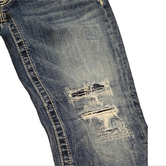 Miss Me Capri Cropped Bling‎ Pockets Stretch Women's Size 27 x 25 - Picture 8 of 12